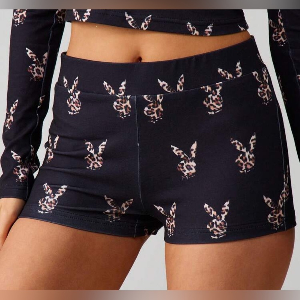 Stylish Black Printed Women's Shorts
